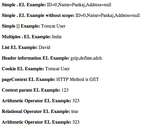 EL example